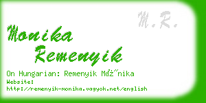 monika remenyik business card